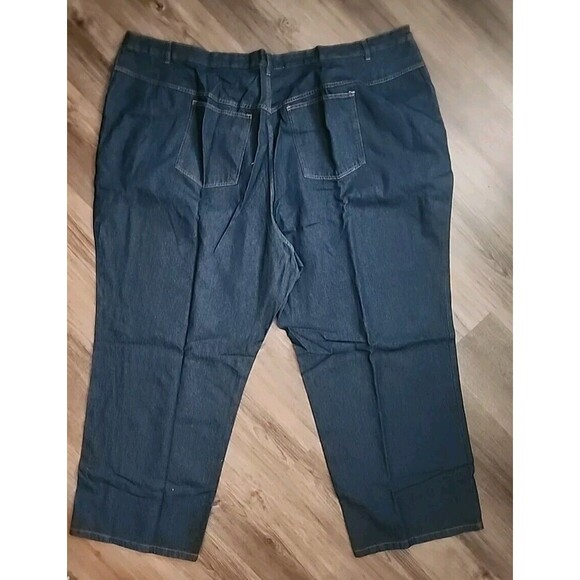 Woman Within Jeans NWOT Size 40T Natural Fit Dark Wash Denim Wide-Leg - Picture 7 of 7